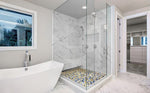 Venus Night Blue Pebble Porcelain Mosaic Tile-Porcelain Mosaic-American Tile Depot