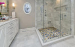 Venus Night Blue Pebble Porcelain Mosaic Tile-Porcelain Mosaic-American Tile Depot