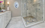 Venus Night Blue Pebble Porcelain Mosaic Tile