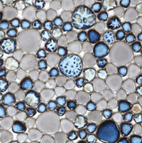 Venus Night Cielo Pebble Porcelain Mosaic Tile