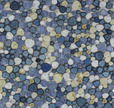 Venus Night Ocean Pebble Porcelain Mosaic Tile