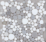 Venus Noon Dusk Pebble Porcelain Mosaic Tile