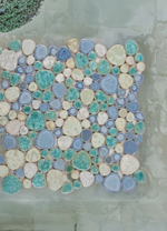 Venus Noon Sea Pebble Porcelain Mosaic Tile-Porcelain Mosaic-American Tile Depot