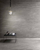 24 X 48 Waystone Grey Matte Limestone Look Porcelain Tile