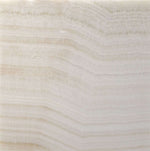 12 X 12 Premium White Onyx VEIN-CUT Polished Field Tile