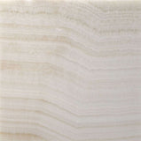 12 X 12 Premium White Onyx VEIN-CUT Polished Field Tile