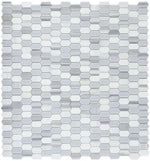 Zeta Light Elongated Hexagon Mosaic Wall Tile-Mixed Mosaic-American Tile Depot