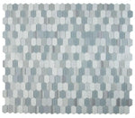 Zeta Modern Grey Elongated Hexagon Mosaic Wall Tile-Mixed Mosaic-American Tile Depot