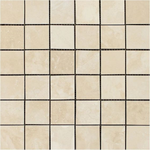 2 X 2 Ivory Travertine Honed Mosaic Tile-Travertine Mosaic-American Tile Depot