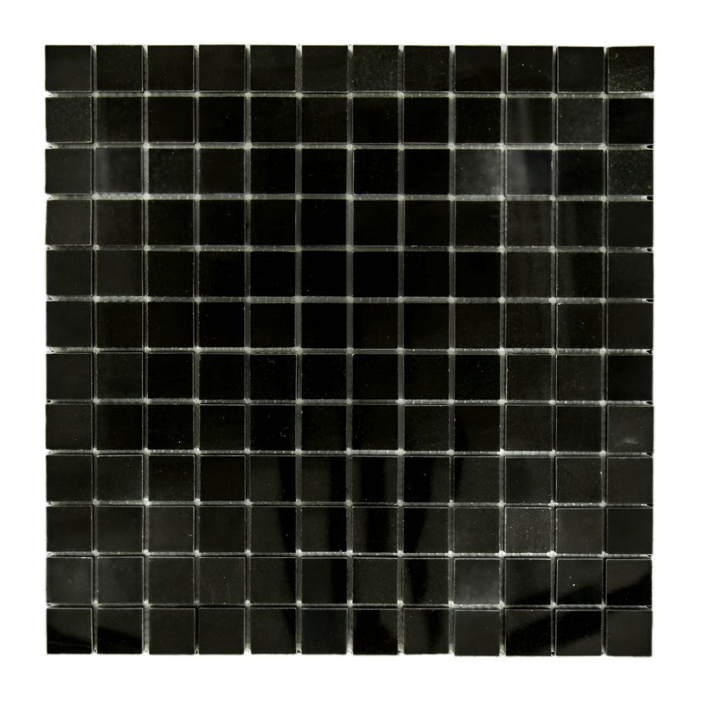 1 X 1 Absolute Black Granite Polished Mosaic Tile