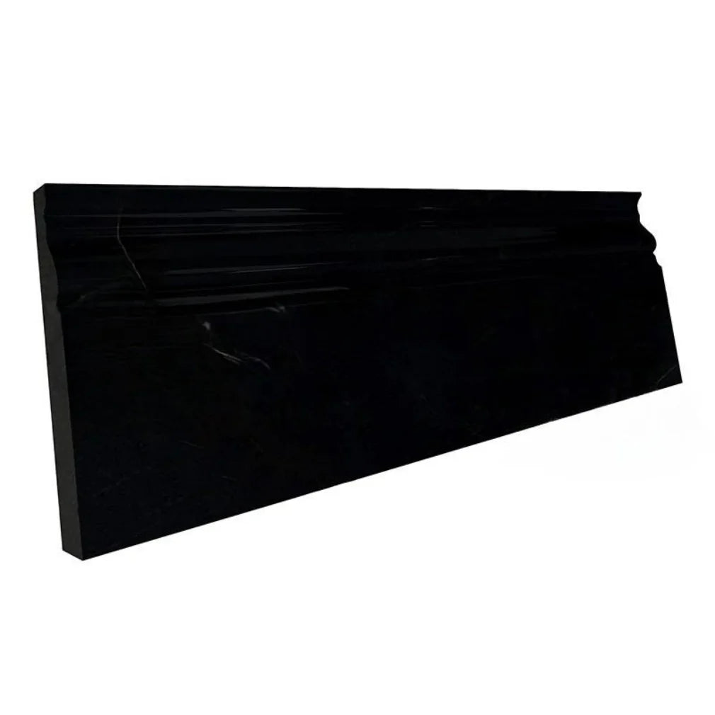 Sample of Black Absolute Granite Baseboard Trim Molding Polished-Sample-American Tile Depot