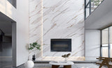 24 X 48 Calacatta Gold Lux Semi-Polished Marble Look Porcelain Tile