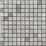 1 X 1 Tundra Gray (Atlantic Gray) Marble Polished Mosaic Tile-Marble Mosaic-American Tile Depot