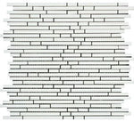 Thassos White Marble Polished ( Single-Color Thassos ) Bamboo Sticks Mosaic