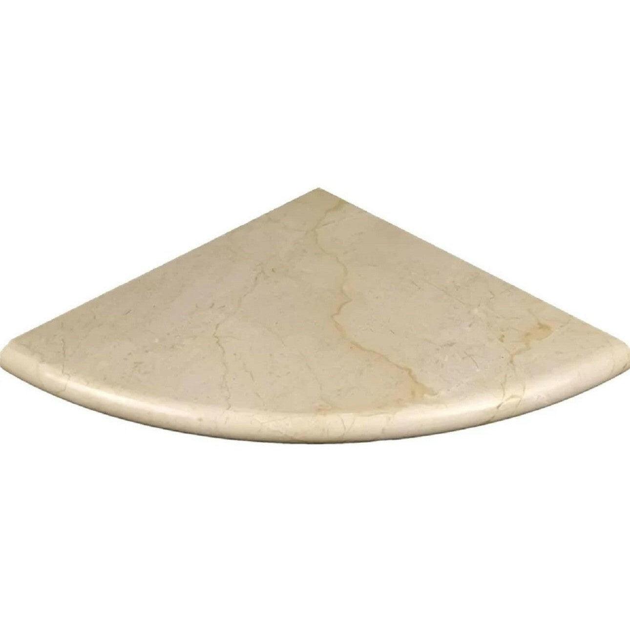 Crema Marfil Marble Shower Corner Shelf - Polished-American Tile Depot