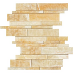 Honey Onyx Polished Random Strip Mosaic Tile-Onyx Mosaic-American Tile Depot