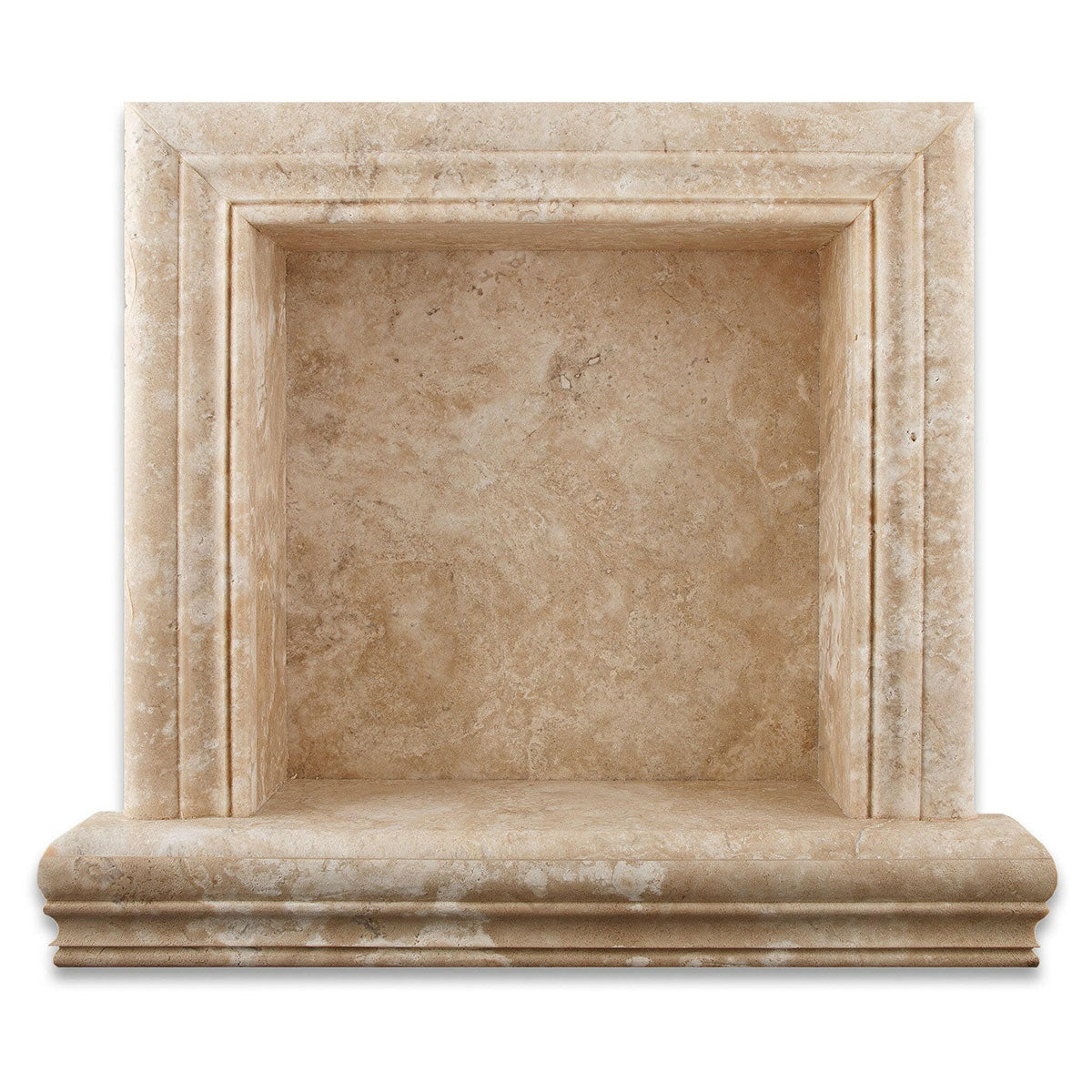 Durango Cream Travertine Hand-Made Custom Shampoo Niche / Shelf - SMALL - Honed-American Tile Depot