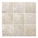 12 X 12 Durango Cream Travertine Filled & Honed Field Tile