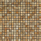 5/8 X 5/8 Scabos Travertine Polished Mosaic Tile