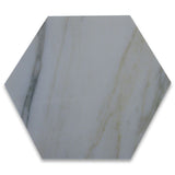 Calacatta Gold Marble Honed 6" Hexagon Tile