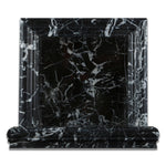 Black Marquina Marble Hand-Made Custom Shampoo Niche / Shelf - SMALL - Polished