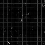 1 X 1 Black Marquina Marble Polished Mosaic Tile-Marble Mosaic-American Tile Depot