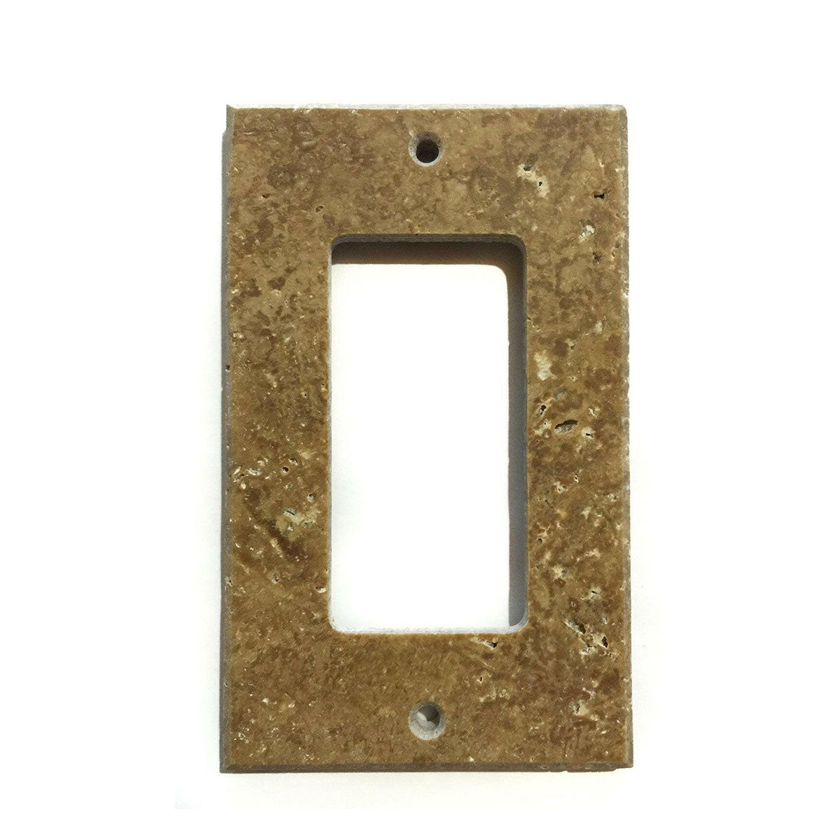 Noce Travertine Single Rocker Switch Wall Plate / Switch Plate / Cover - Honed-American Tile Depot