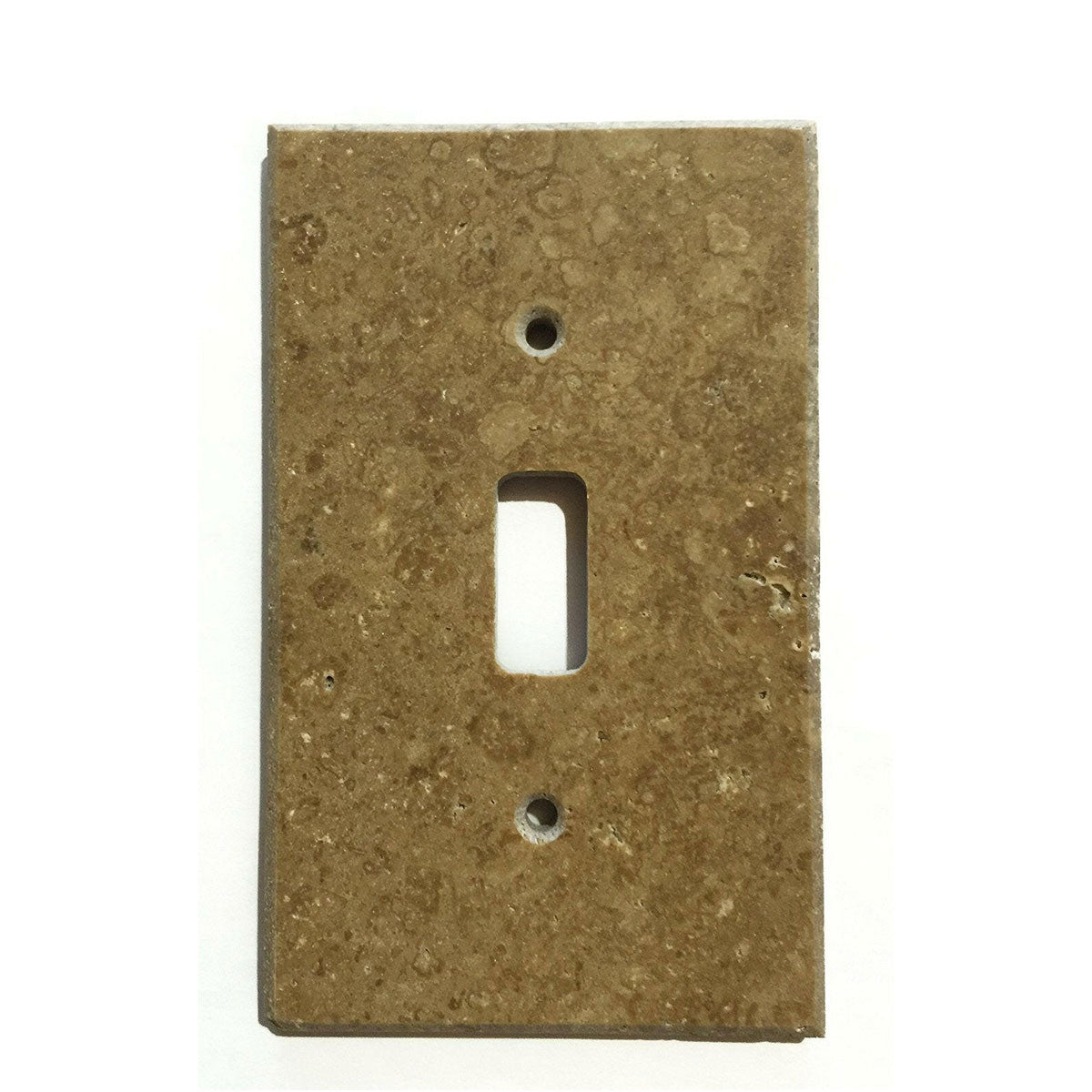 Noce Travertine Single Toggle Switch Wall Plate / Switch Plate / Cover - Honed-American Tile Depot