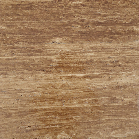 Sample of 18 X 18 Noce Exotic Travertine Vein Cut Filled & Polished Tile-Sample-American Tile Depot