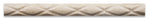 Ivory Travertine Honed 1 X 12 Diamond Rope Liner