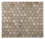 Cappuccino Marble Polished 2" Hexagon Mosaic Tile