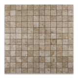 2 X 2 Cappuccino Marble Polished Mosaic Tile