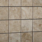 2 X 2 Cappuccino Marble Polished Mosaic Tile