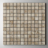 1 X 1 Cappuccino Marble Polished Mosaic Tile