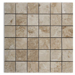 2 X 2 Cappuccino Marble Polished Mosaic Tile-Marble Mosaic-American Tile Depot