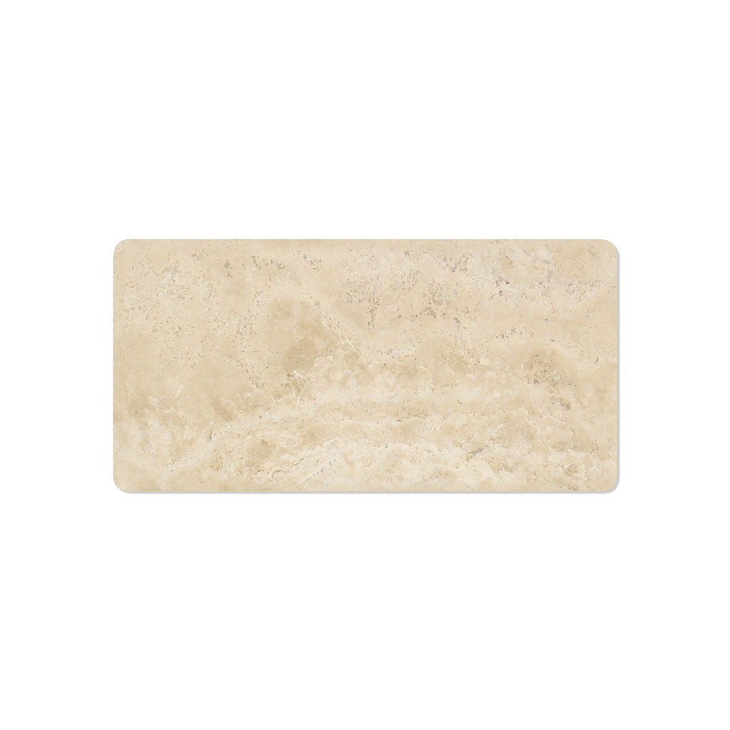 3 X 6 Durango Cream Travertine Tumbled Subway Brick Field Tile