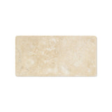 3 X 6 Durango Cream Travertine Tumbled Subway Brick Field Tile