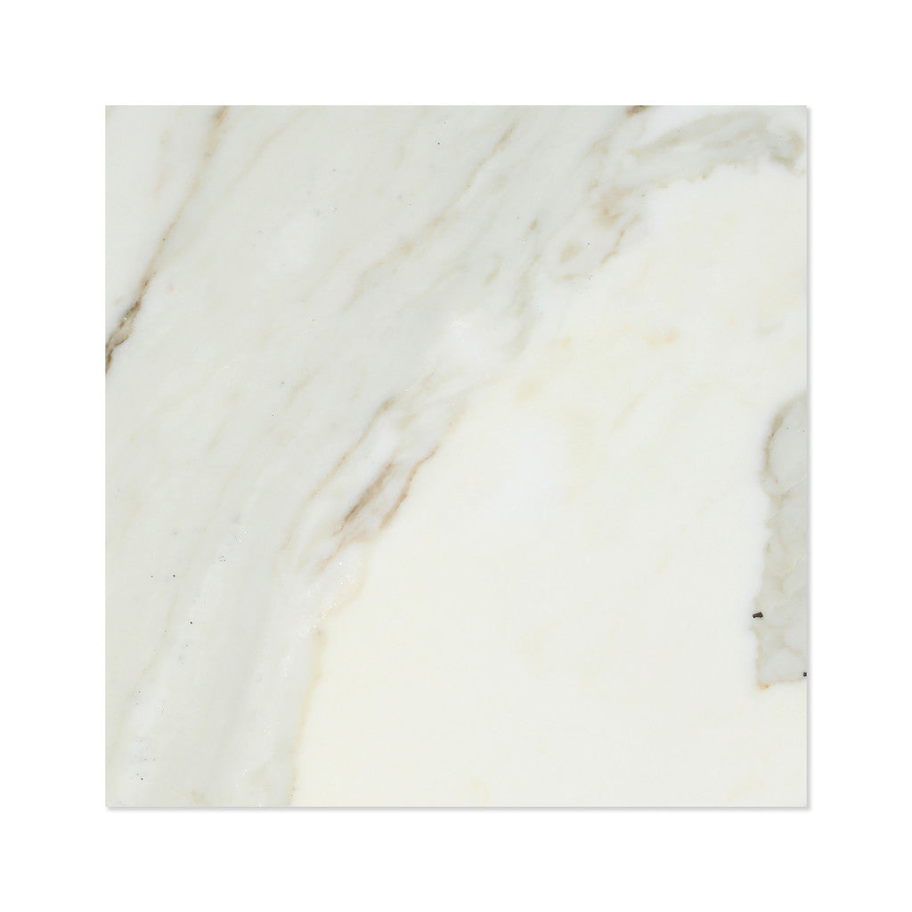 18 X 18 Calacatta Gold Marble Honed Field Tile