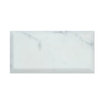 3 X 6 Calacatta Gold Marble Polished & Deep-Beveled Field Tile