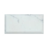 3 X 6 Calacatta Gold Marble Honed & Deep-Beveled Field Tile