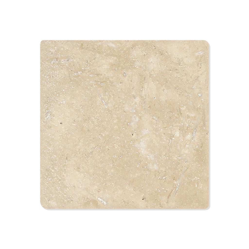 4 X 4 Durango Cream Travertine Tumbled Field Tile