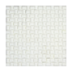 Thassos White Marble Honed 3D Small Bread Mosaic Tile-Marble Mosaic-American Tile Depot