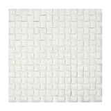 Thassos White Marble Polished 3D Small Bread Mosaic Tile-Marble Mosaic-American Tile Depot