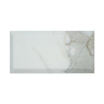 3 X 6 Calacatta Gold Marble Honed & Deep-Beveled Field Tile