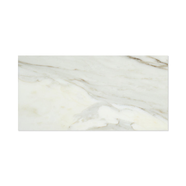 6 X 12 Calacatta Gold Marble Honed Subway Brick Field Tile