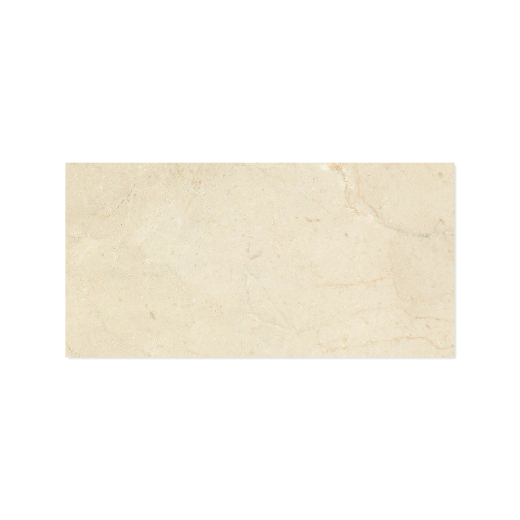 12 X 24 Crema Marfil Marble Honed Field Tile