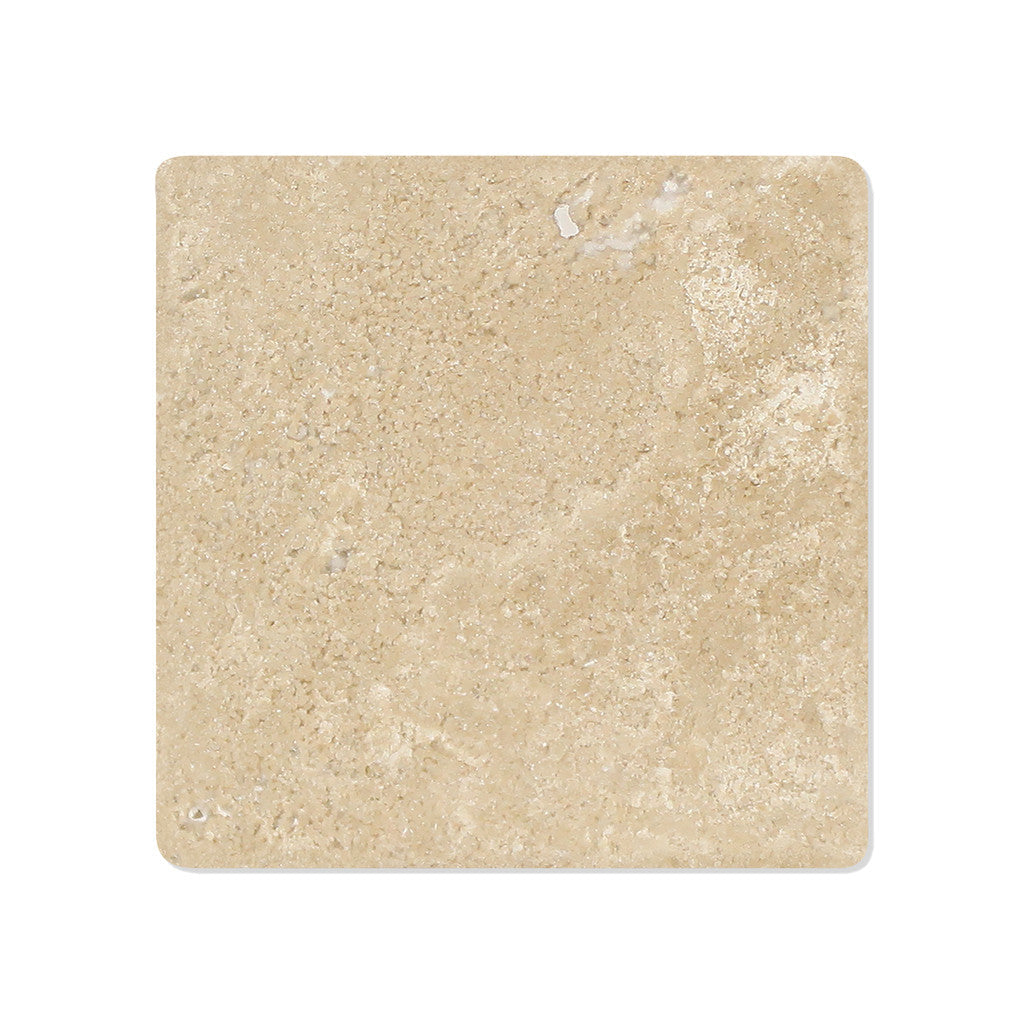 4 X 4 Durango Cream Travertine Tumbled Field Tile