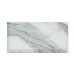 3 X 6 Calacatta Gold Marble Honed & Deep-Beveled Field Tile