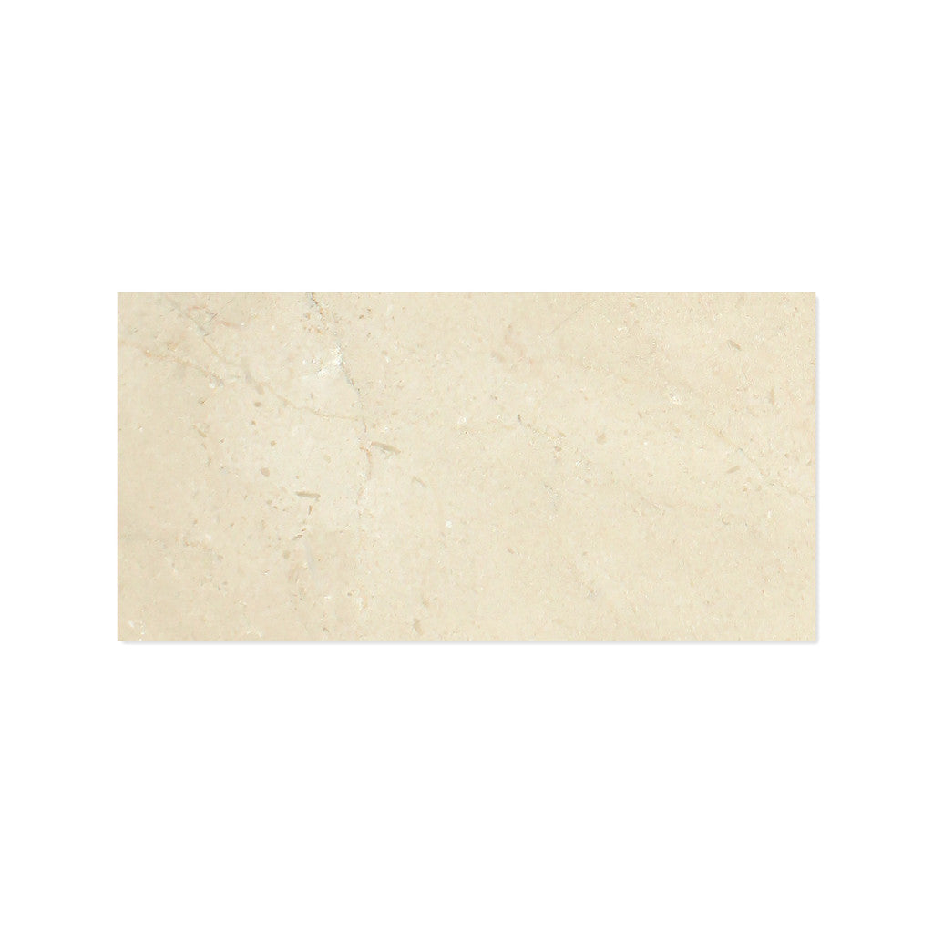 12 X 24 Crema Marfil Marble Honed Field Tile