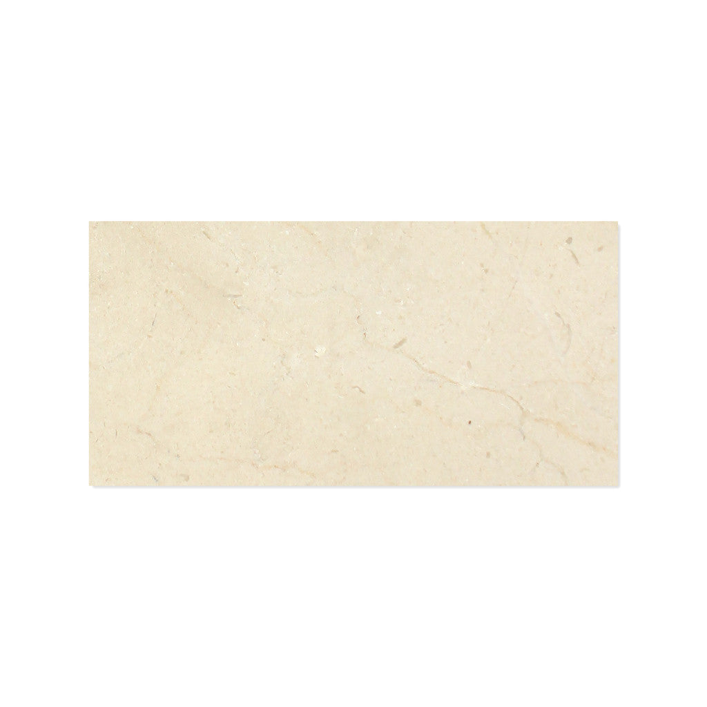 6 X 12 Crema Marfil Marble Polished Subway Brick Field Tile